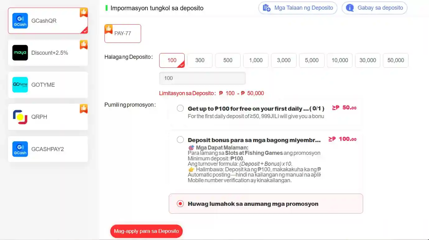 GCash Deposit 2 Paano Magdeposito gamit ang GCash sa 999Jili